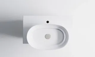 Тумба с раковиной Astra-Form М-40 Slim 4631177714559 80 см бежевый матовый